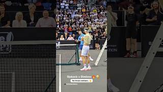 The exhibition in Sofia between Djokovic and Dimitrov was literally an exhibition 🔥 🤣 #tennis