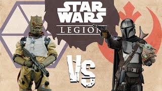 The Mandalorian Leads REBELS vs CIS | Star Wars Legion Battle Report