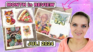 MONATSRÜCKBLICK JULI 2024 |MONTH IN REVIEW DIAMOND PAINTING