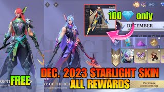 Arlott Dec. 2023 Starlight Skin All Rewards | 2 Painted Skin Rewards | MLBB