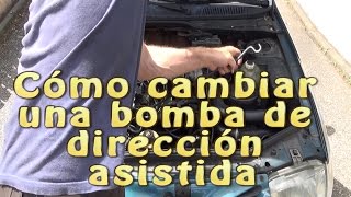 Cómo cambiar y purgar una bomba de dirección asistida