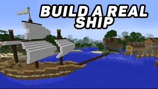 Ships. BUILD A REAL BOAT IN MINECRAFT. Tutorial / Guide (minecraft java edition)