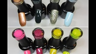 Swatches: Madam Glam Gel Polishes