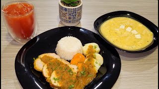 ♨️ Almuerzo fácil ‼️SOPA DE QUESO🍲 CERDO GUISADO 🥘Y JUGO DE  PAPAYA🥃🇪🇨❤️‼️