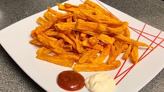 Crispy Sweet Potato Fries Recipe | Easy Deep Fried Sweet Potatoes