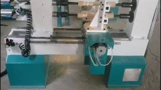 Mini double axis cnc wood lathe for table legs making