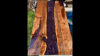 Black Walnut Study Table #epoxy #diy #shorts #subscribe