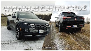 Hyundai Santa Cruz: ar pavyko suderinti pikapą ir patogų SUV'ą?