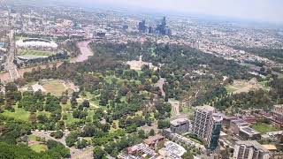 Arts Gallery, Gardens and Rod Laver Arena: View from Skydesk, Melbourne, Victoria Australia, A U