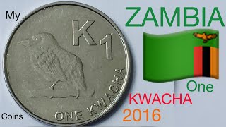 ZAMBIA 1 KWACHA 2016 coin/MY COINS