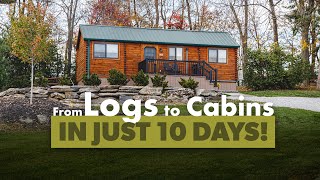 From Logs to Cabins in Just 10 Days!