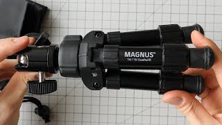 Magnus TM 11B DuraPod Mini Tripod with Ball Head Unboxing And Review