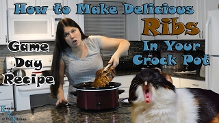 How to Make Ribs in Your Crock Pot! Easy Rib Recipe!  I Episode 26