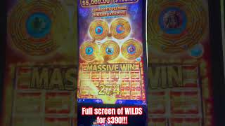 OMG - Check out all these WILDS!! Full Screen! #slots #casino #slotmachines #bonus