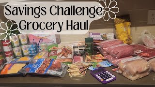 Savings Challenge shopping | Mini Vlog | Budgeting | Grocery Stock up