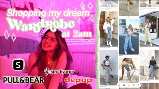 Buying my DREAM wardrobe at 2AM! ✰ (online shop with me) ☾