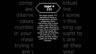 Angel Number 777 || Meanings of Angel Numbers