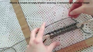 How to weave loops (pile weave) on a frame loom: Weaving tutorial for beginners