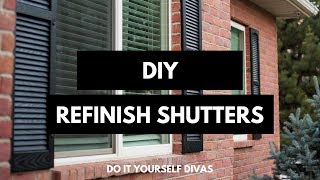 DIY Refinish Shutters