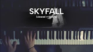 Skyfall by Adele🎹 (piano slowed + reverb) #piano