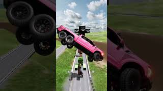 Cars Jumping Minecraft Monsters Part 2 - BeamNG.drive