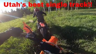 Best Dirt Bike Single Track In Utah // KTM 300!!