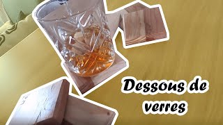 Des dessous de verres en palettes pour le Papa