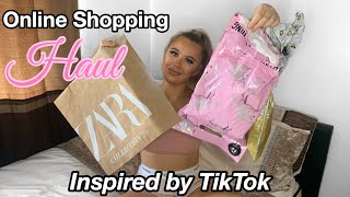 TIKTOK INSPIRED ONLINE SHOPPING HAUL | ZARA, PLT, I SAW IT FIRST | Kate Peel