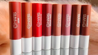 MARS Aqua Splash Lip Balm| REVIEW+SWATCHES |ALL SHADES