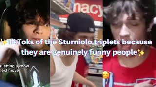 TikToks of the Sturniolo triplets because they are genuinely funny people