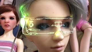 Unboxing DOLLECTION NEON Glasses and testing them out on my BJDs and Smart Dolls - BJD & Smart Doll