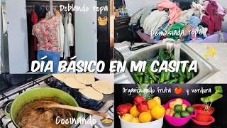 ✅ORGANIZANDO MI CLÓSET👔 COCINANDO 🍲 ORGANIZANDO POCA DESPENSA🍎