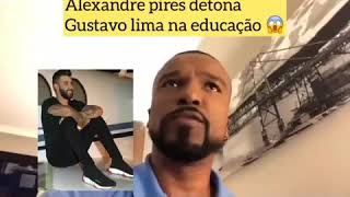 Treta!!!Alexandre Pires detona Gustavo Lima na educação