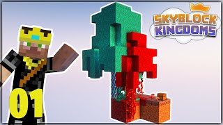 I Was Invited to the FIRST Skyblock SMP! Skyblock Kingdoms Episode 1