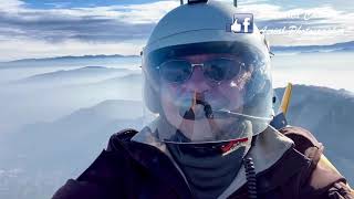 Gyrocopter Autogiro ELA07 - Flight over thermal inversion - November 2020