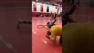 Kaleb takes 1st X-Factor Fall Kick-off wrestling tournament 10/23/2022 he hits a standing gator roll