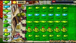 Plants Vs Zombies Epic Hack - Peashooter Vs Split Pea Vs Cactus Vs Snow Pea Vs All Zombies - Part 23