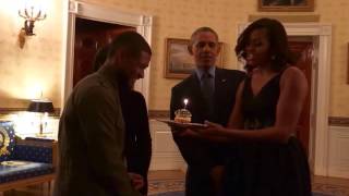 Usher Is Left Speechless When President Barack Obama, Michelle Sing 'Happy Birthday' to Him