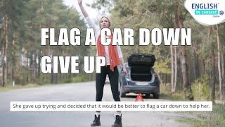 What does flag a car down mean?