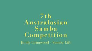 Australasian Samba Competition 2023 - Emily Grimwood Semi Pro solo freestyle