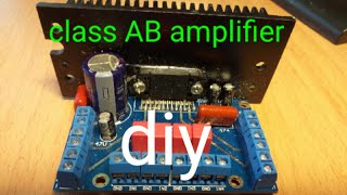 Diy class AB amplifier with TDA 7388 4x45 Watts.