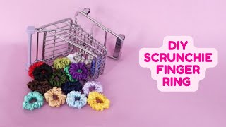 ❤️ DIY Scrunchie Ring | How to make a Finger Ring using Fabric | Cloth Jewelry making #accessories