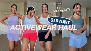 OLD NAVY ACTIVEWEAR TRY ON | keep or return, is it any good??