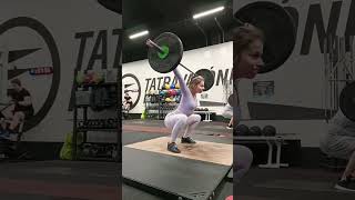 Power snatch + 3 hang snatches