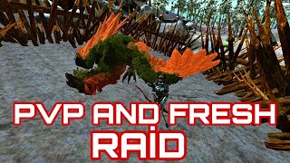 (Ark Mobile) Fresh PvP Server Raid and Quit