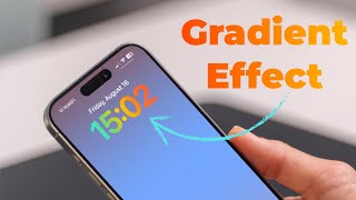 Beautify iPhone Lock Screen With Gradient Clock and Wallpaper