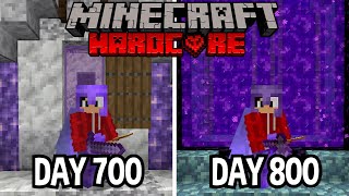 I survived 800 Days In Hardcore Minecraft...