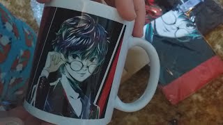 Unboxing Ani-Art Joker Persona 5 25th Anniversary Mug, T-shirt and B2 Tapestry.