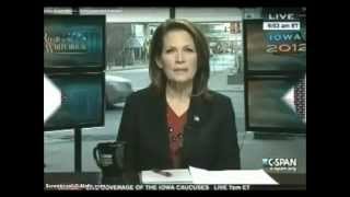 Caller Asks Bachmann To Send Her Own Kids To War