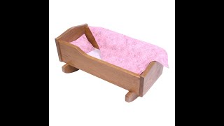 Wooden Doll Cradle - Rebekah's Collection